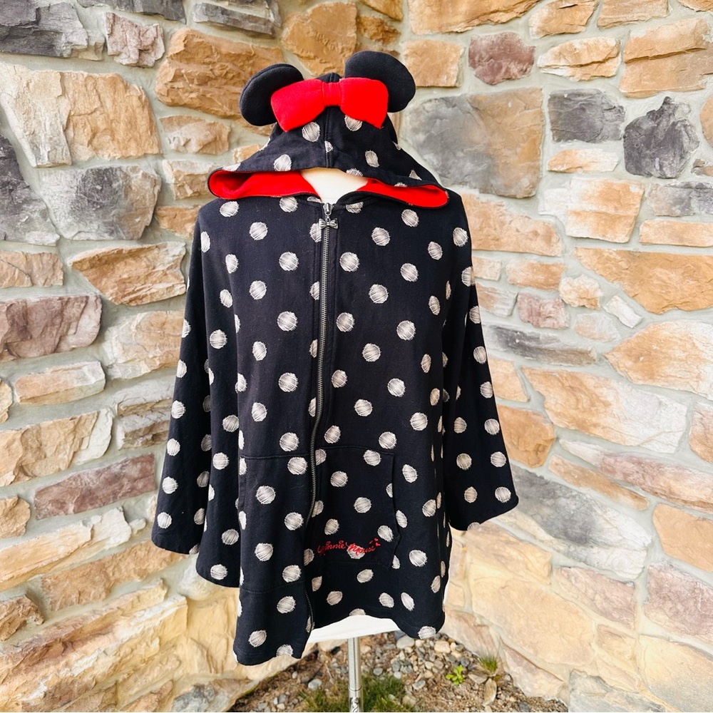 Disney Minnie Mouse Hoodie Cape Poncho Size XS